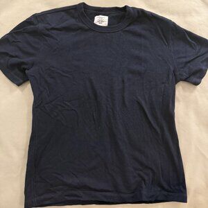 Buck Mason Field Spec Cotton Heavy Tee - Large - Navy